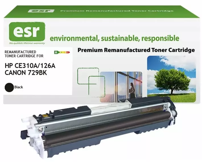 ESR Toner cartridge compatible with HP CE310A black remanufactured 1.200 pages