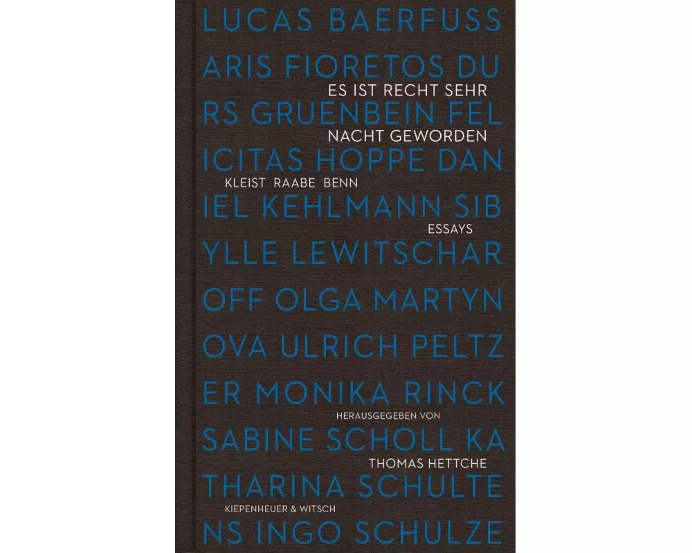 Es ist recht sehr Nacht geworden