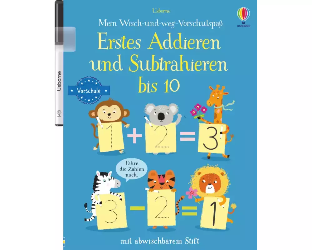 Mein Wisch-und-weg-Vorschulspaß: Erstes Addieren und Subtrahieren bis 10