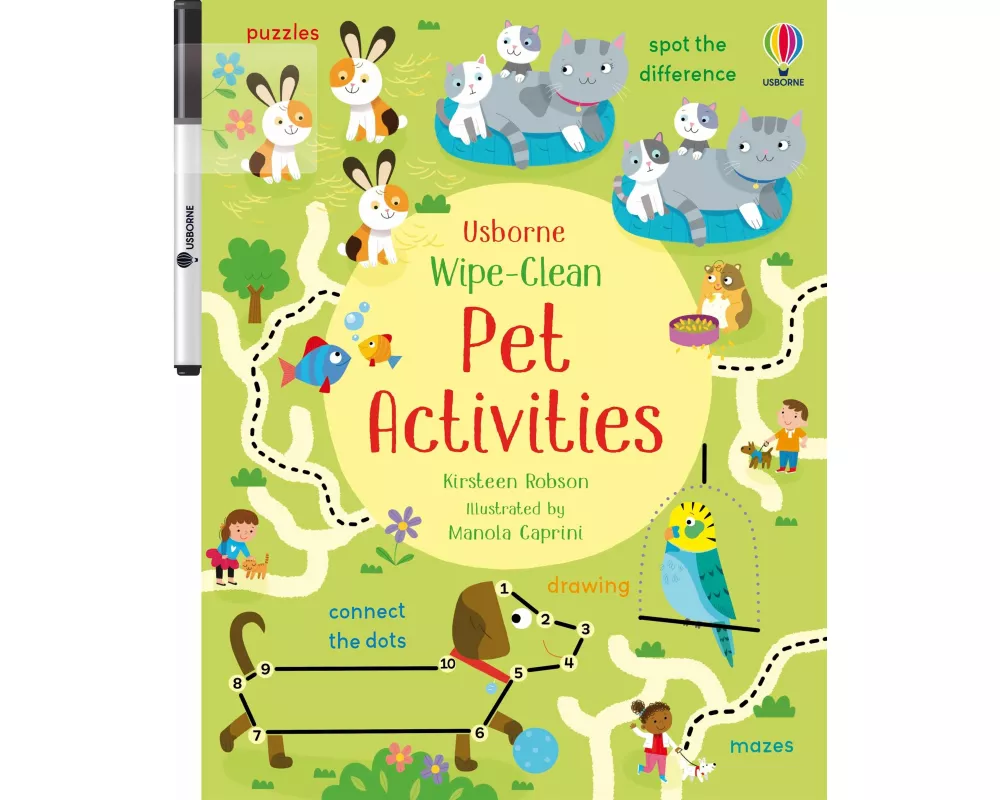 Wipe-Clean Pet Activities
