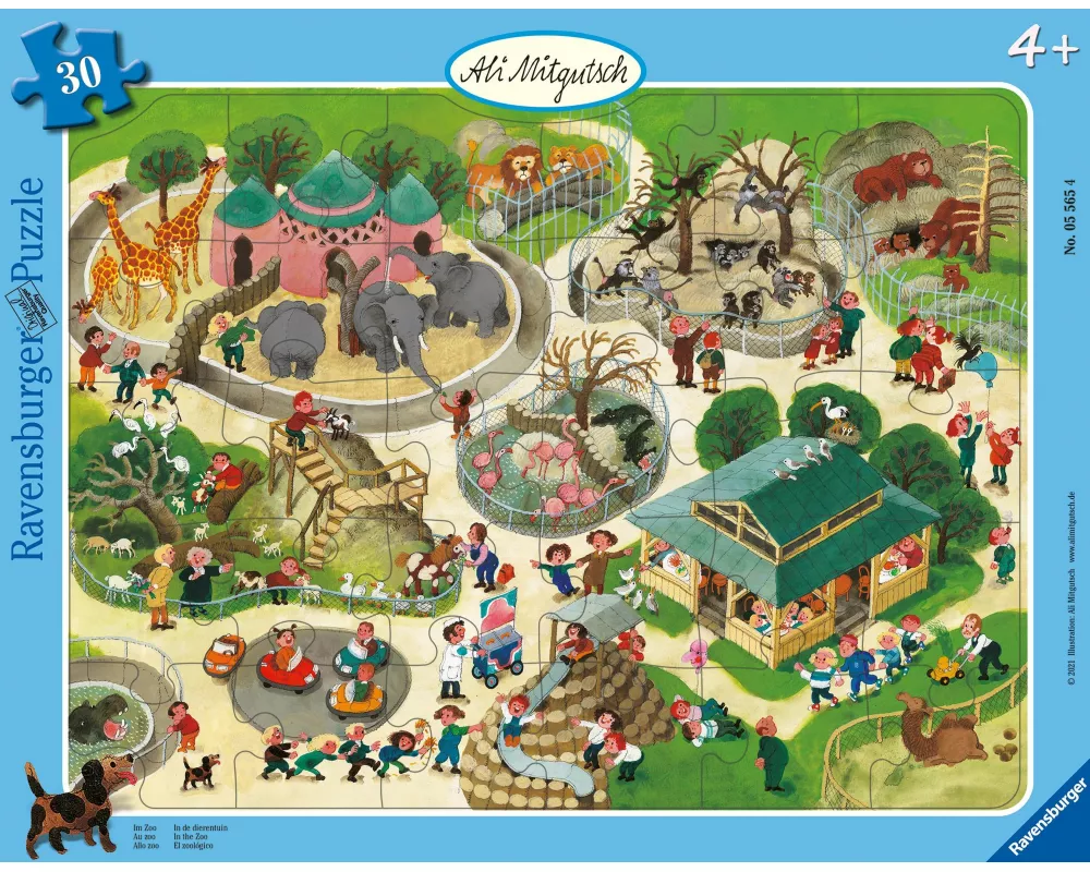 Kinderpuzzle 30 Teile - Ali Mitgutsch: Im Zoo