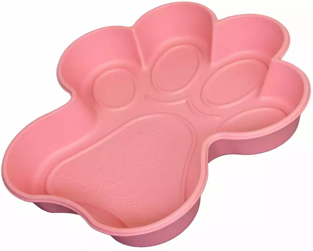 ONE DOG ONE BONE Hundepool Pfotenform, Pink, 96.5 x 99.1 x 15.2 cm