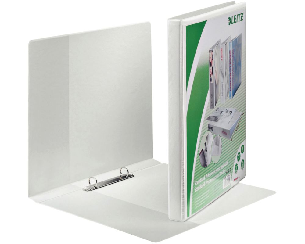 LEITZ Präsentationsringbuch A4 42770001 weiss 2R 30mm