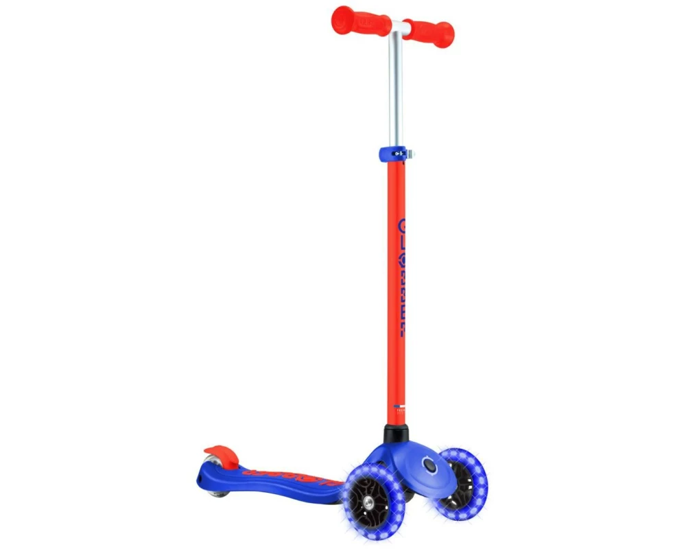 GLOBBER Primo Plus Lights Kinderroller Primo Plus Lights Neonblau