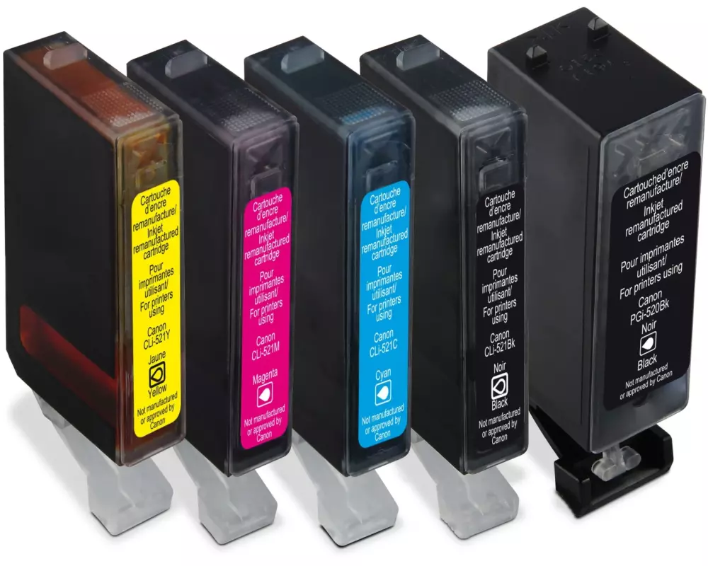 Generic Ink Tinte Canon PGI-520 Multipack Black/Cyan/Magenta/Yellow