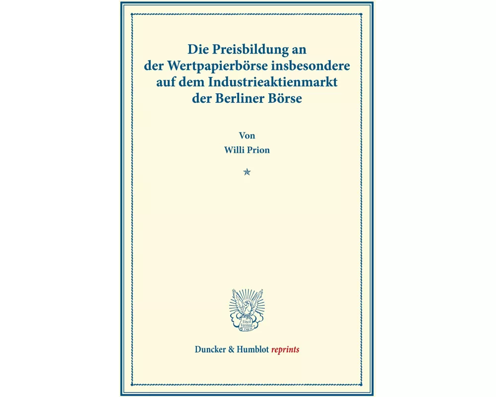 Die Preisbildung an der Wertpapierbörse