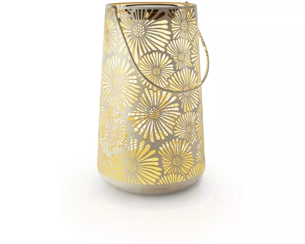 STT Laterne Blossom Weiss, 46 cm