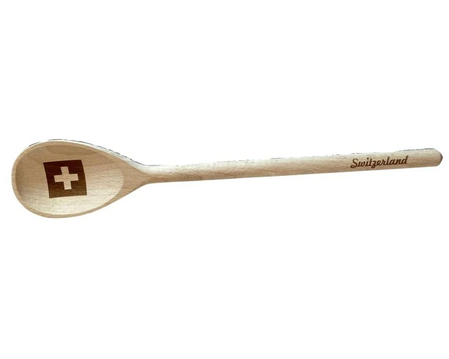 creanorm Kochlöffel CH Flagge 1 Stück, Braun