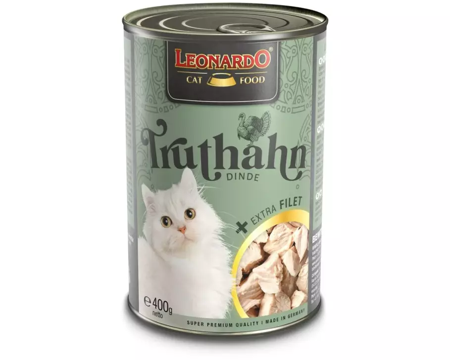 Leonardo Cat Food Nassfutter Truthahn + Extra Filet 400 g