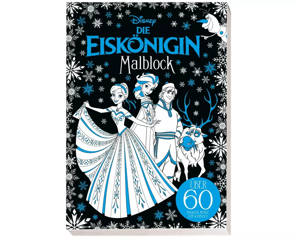 Disney Die Eiskönigin: Malblock: über 60 magische Motive zum Ausmalen