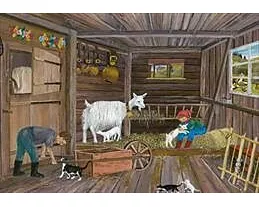 Geissenstall,Puzzle von Lilly Langenegger