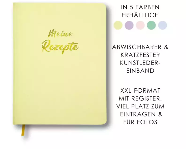 Meine Rezepte zitronengelb