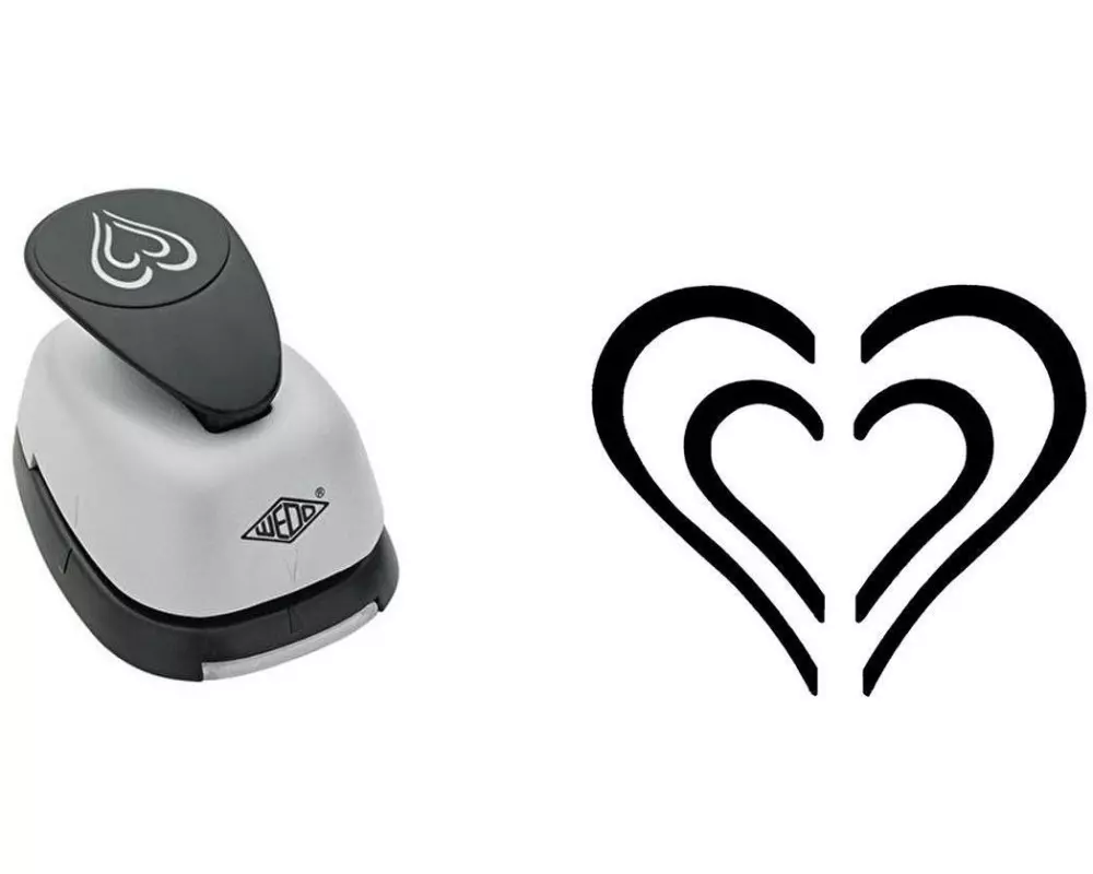 WEDO Motivstanzer 3D Herz, 3.5 cm