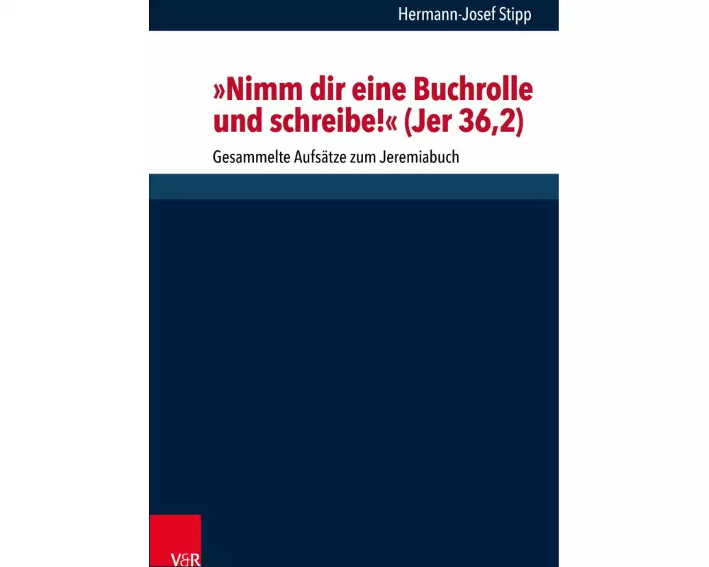 "Nimm dir eine Buchrolle und schreibe!" (Jer 36,2)