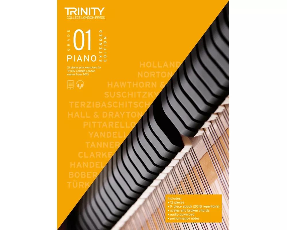 Trinity College London Piano Exam Pieces Plus Exercises From 2021: Grade 1 - Extended Edition