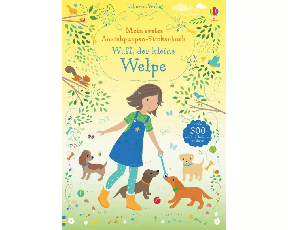 Mein erstes Anziehpuppen-Stickerbuch: Wuff, der kleine Welpe