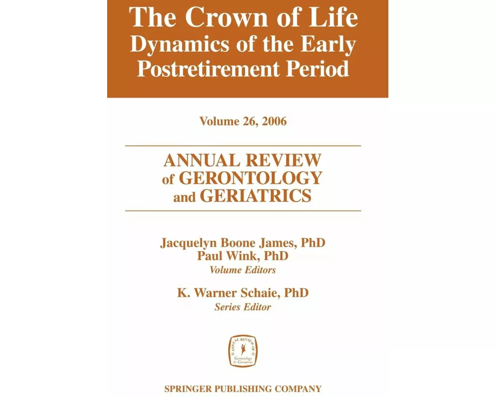 Annual Review of Gerontology and Geriatrics