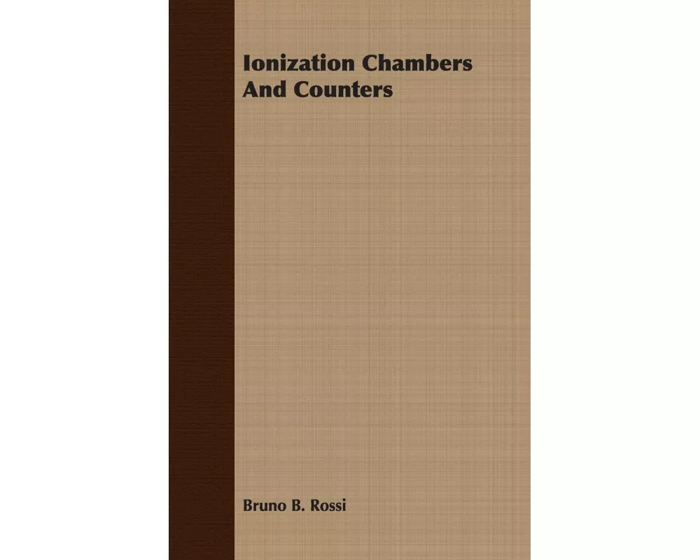 Ionization Chambers and Counters