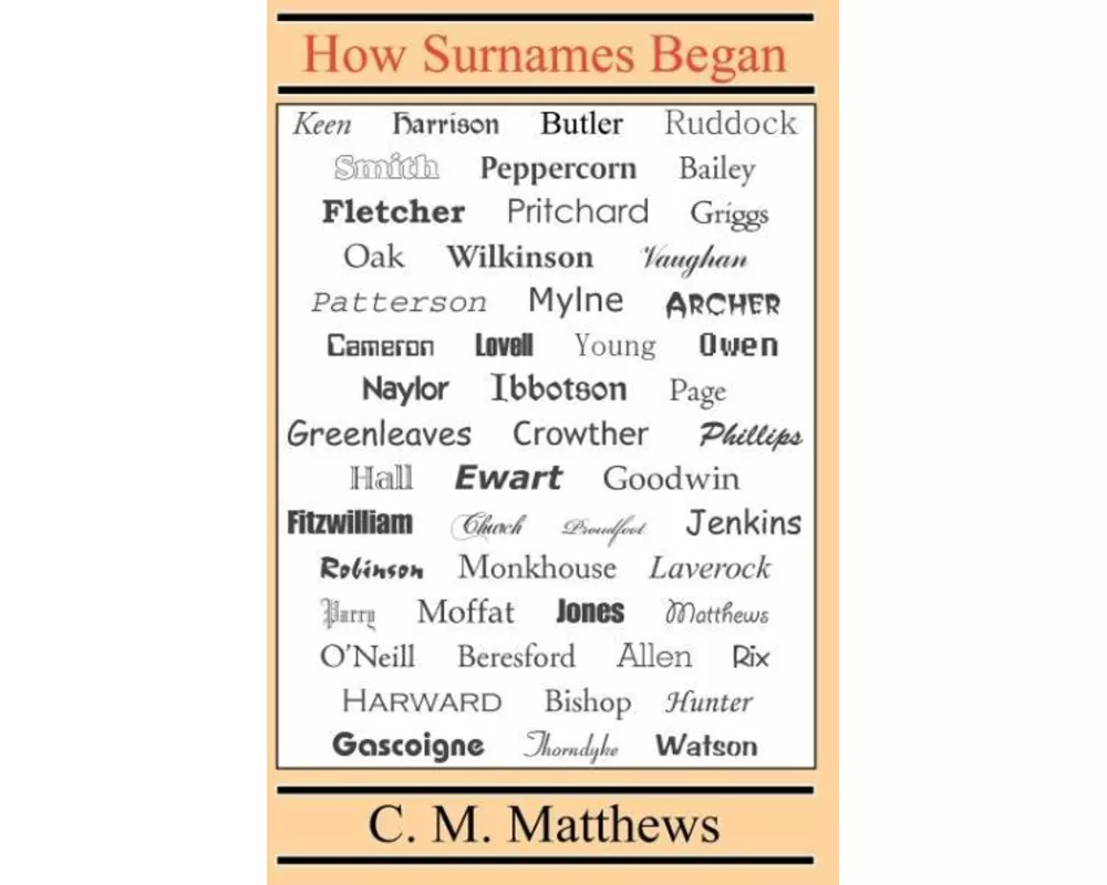 How Surnames Began