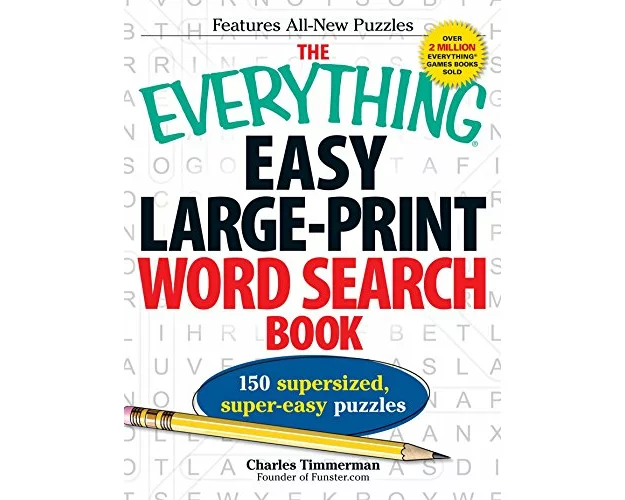 The Everything Easy Large-Print Word Search Book
