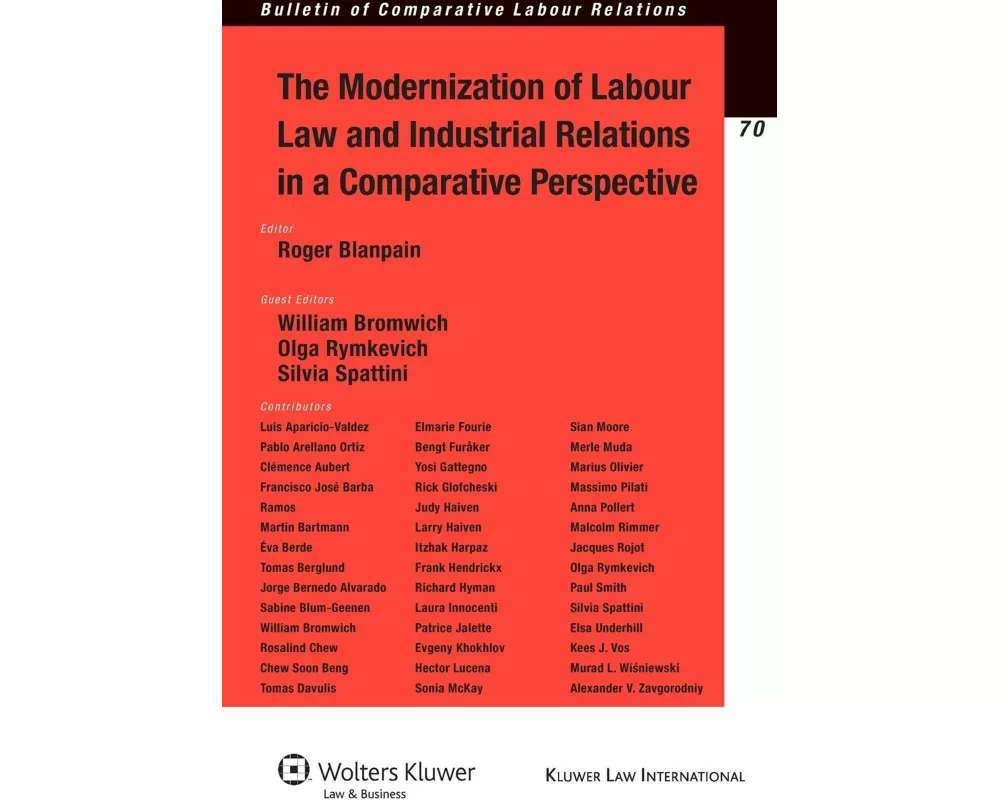 The Modernization of Labour Law and Industrial Relations in a Comparative Perspective