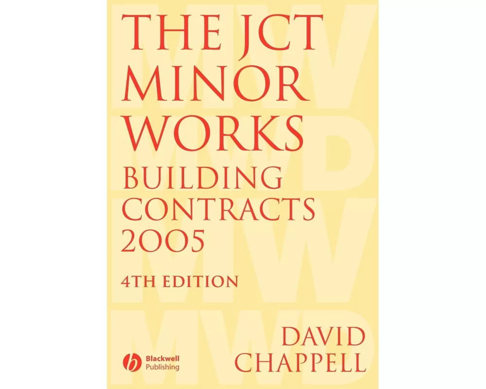 JCT Minor Works Build Contracts 2005 4e