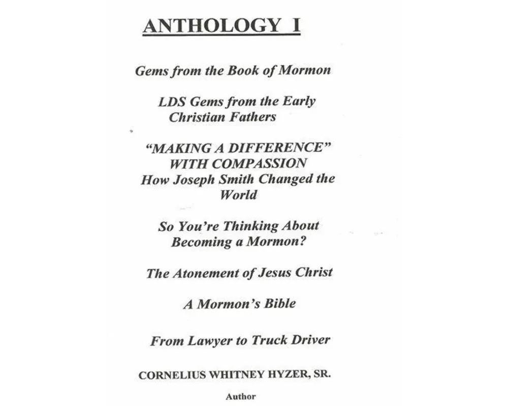 Anthology I