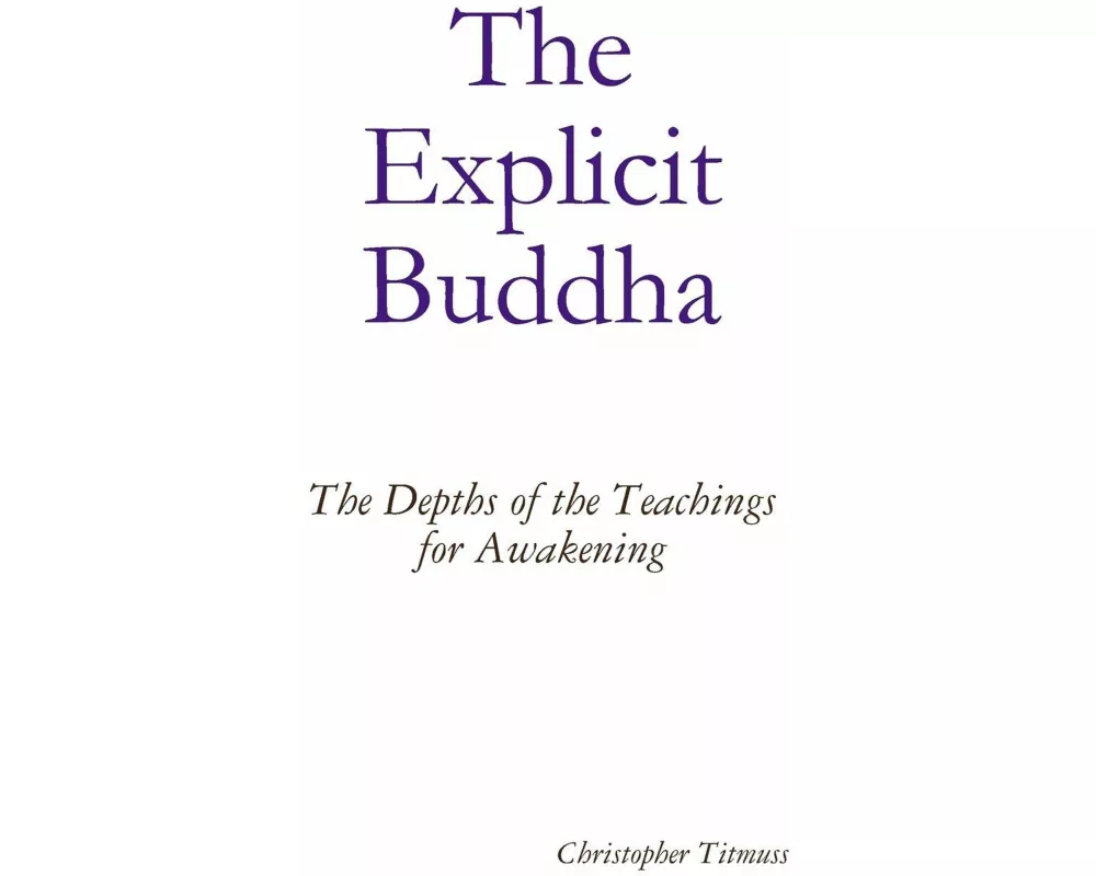 The Explicit Buddha