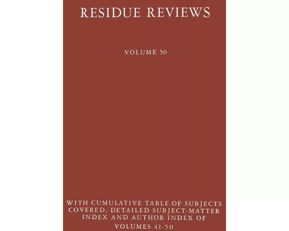 Residue Reviews