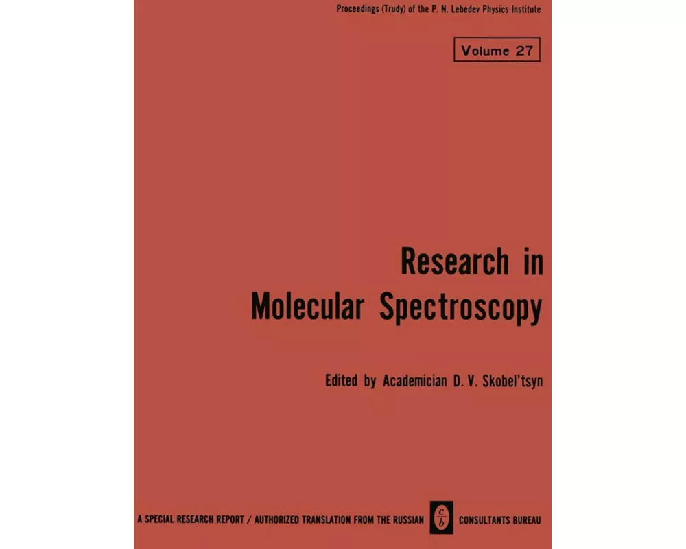 Research in Molecular Spectroscopy / Issledovaniya Po Molekulyarnoi Spektroskopii / CC Bah O y Ho T