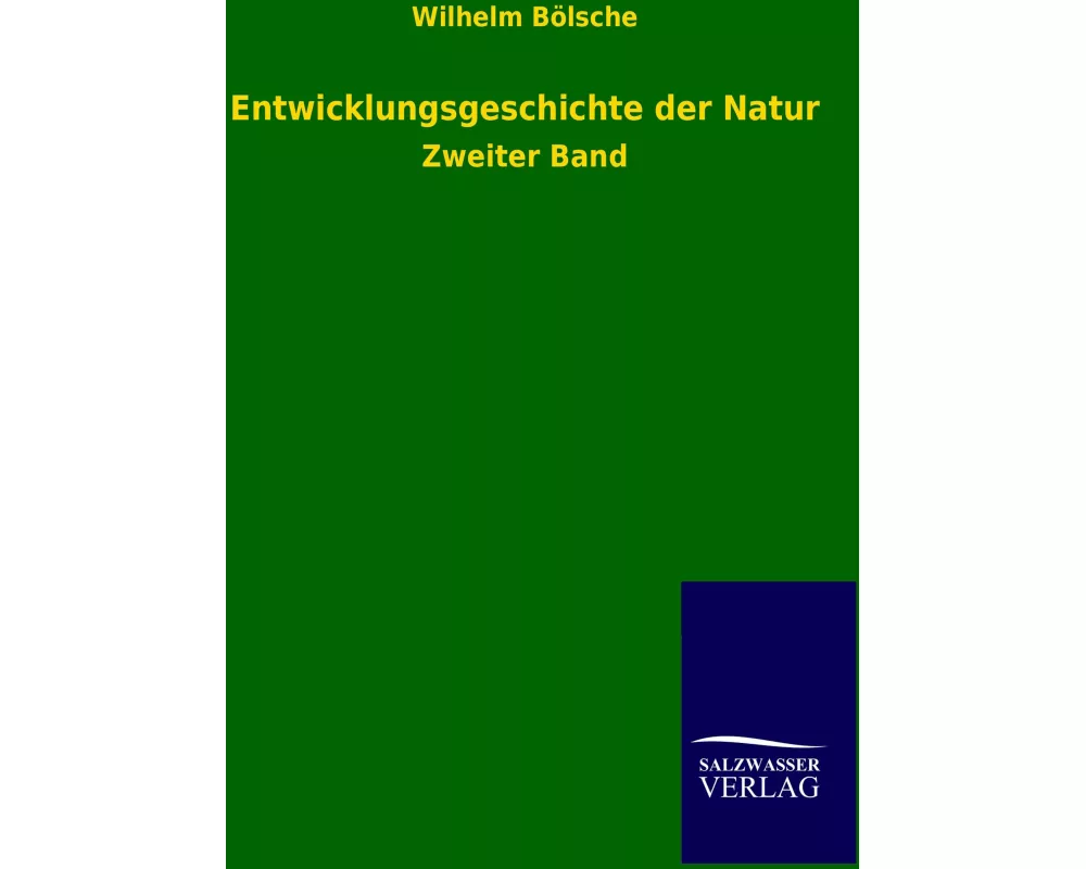 Entwicklungsgeschichte der Natur