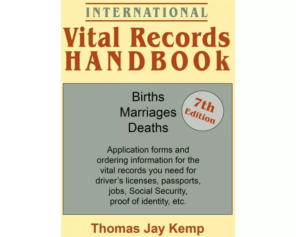 International Vital Records Handbook. 7th Edition