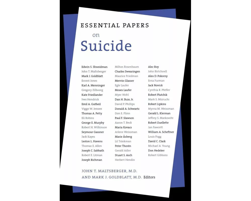 Essential Papers on Suicide