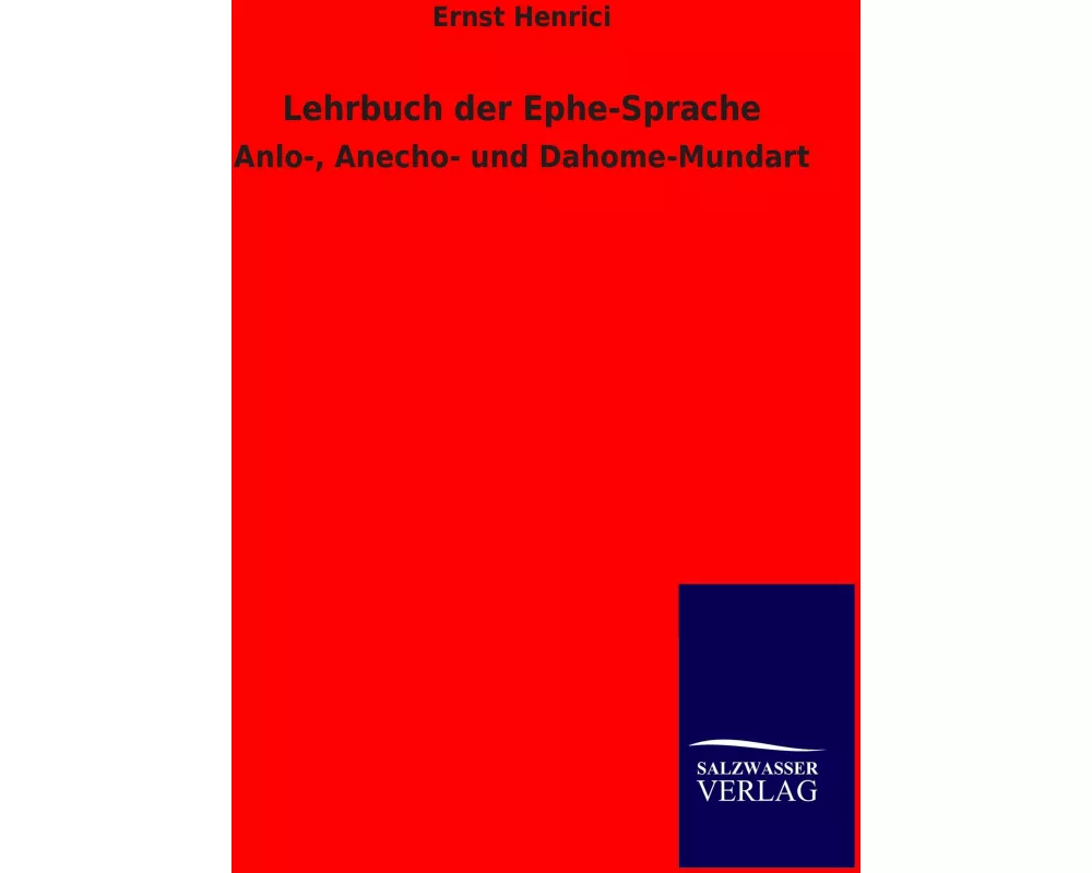 Lehrbuch der Ephe-Sprache