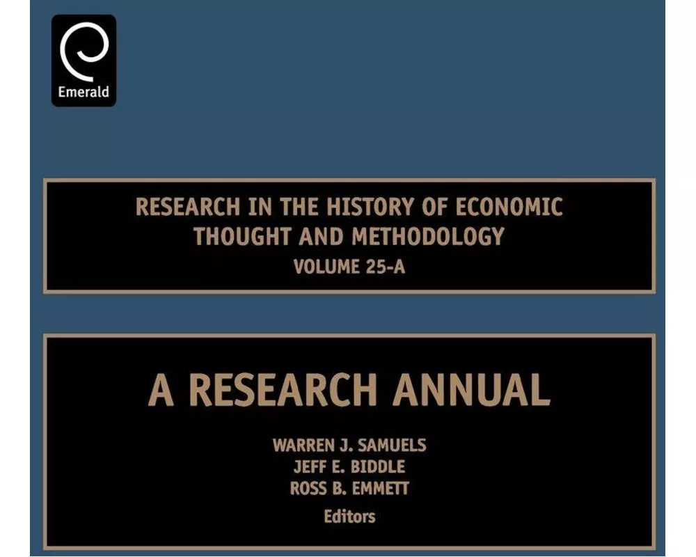 Research in the History of Economic Thought and Methodology
