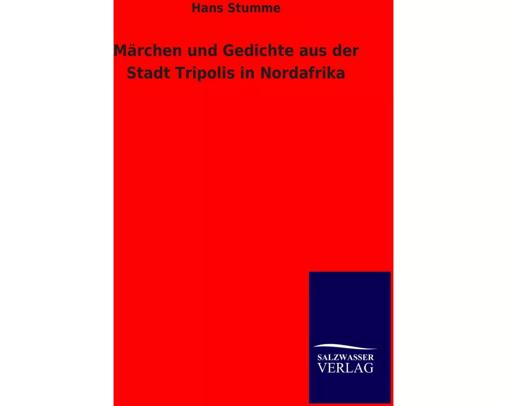 Märchen und Gedichte aus der Stadt Tripolis in Nordafrika