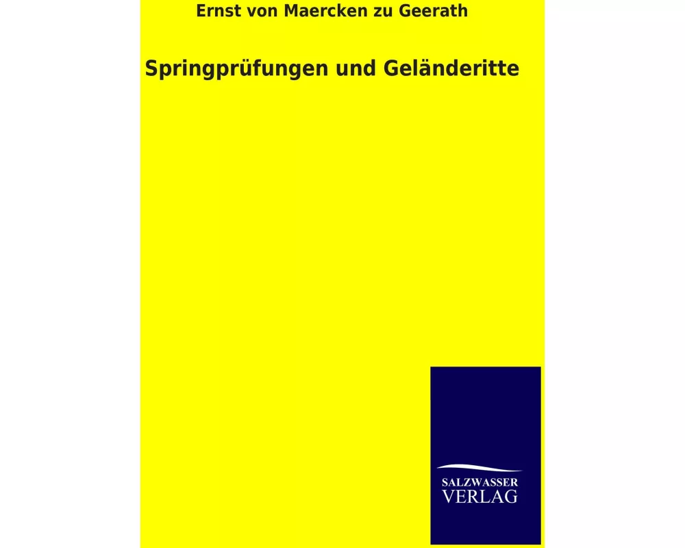 Springprüfungen und Geländeritte