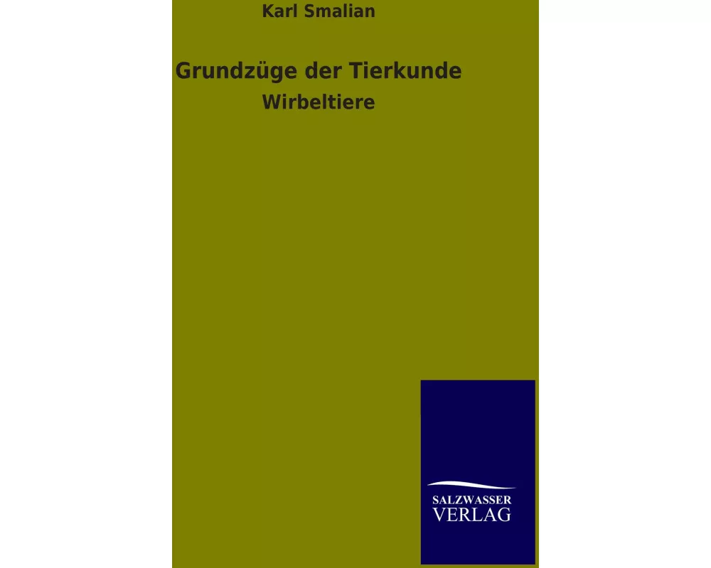 Grundzüge der Tierkunde