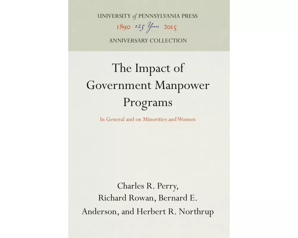 The Impact of Government Manpower Programs