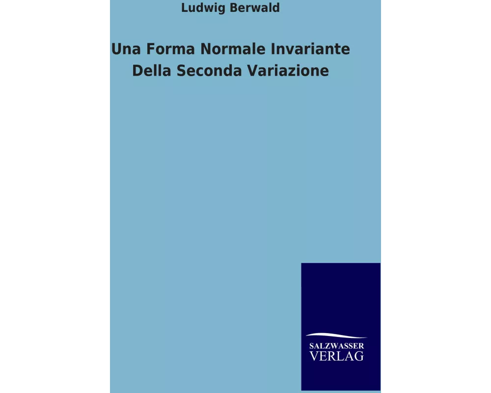 Una Forma Normale Invariante Della Seconda Variazione