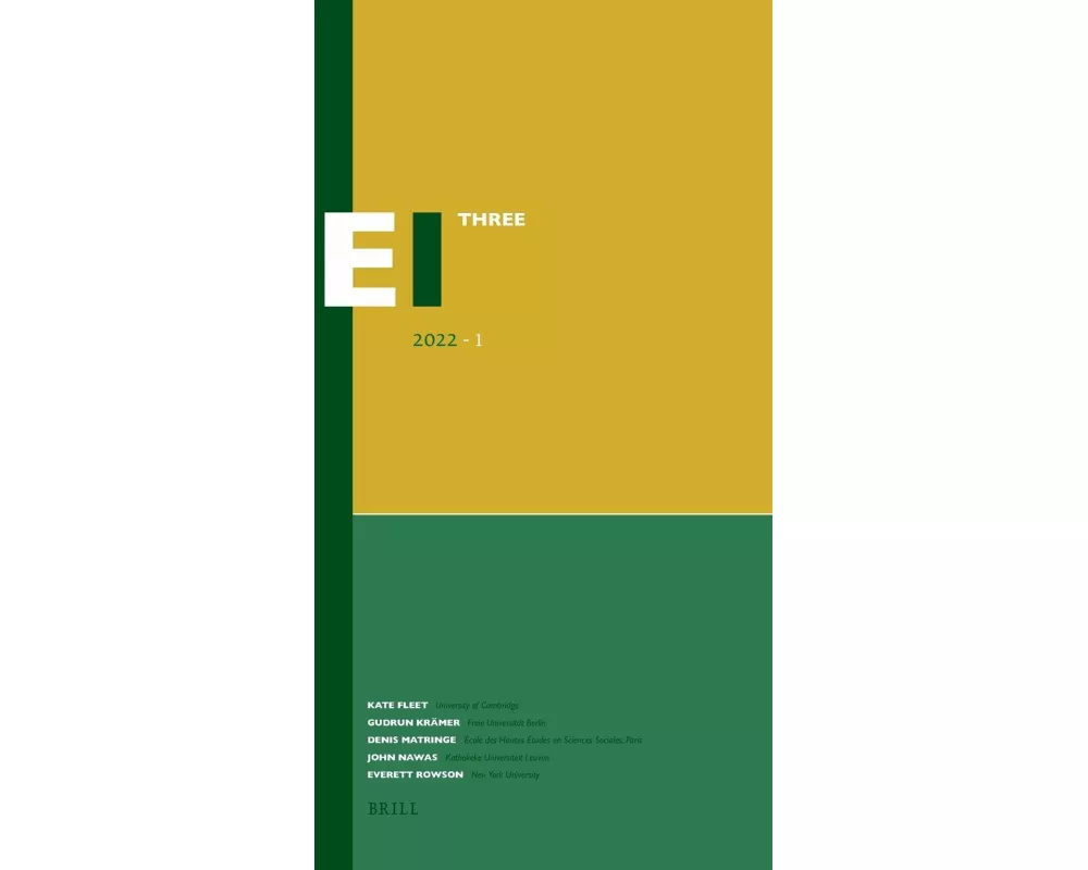 Encyclopaedia of Islam - Three 2022-1
