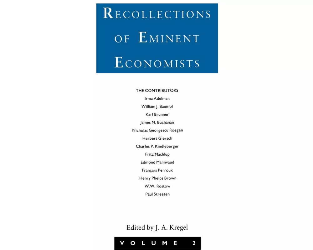 Recollections of Eminent Economists
