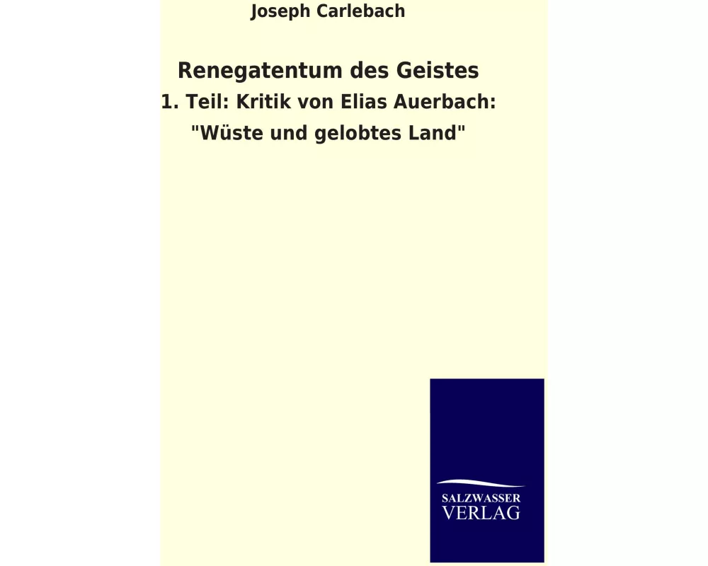 Renegatentum des Geistes