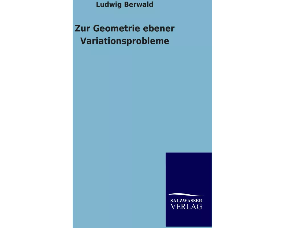 Zur Geometrie ebener Variationsprobleme