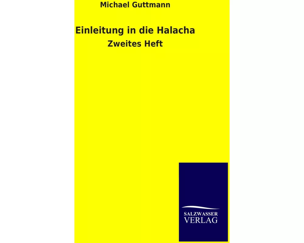 Einleitung in die Halacha