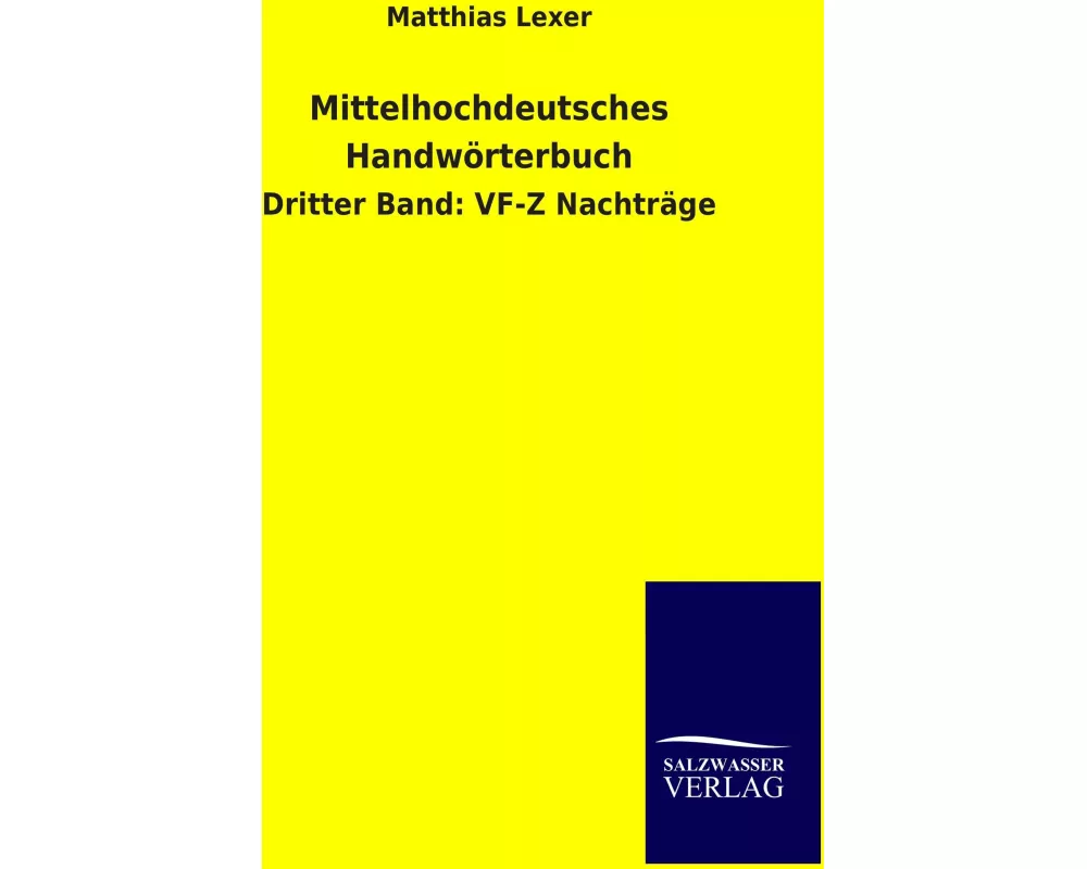 Mittelhochdeutsches Handwörterbuch