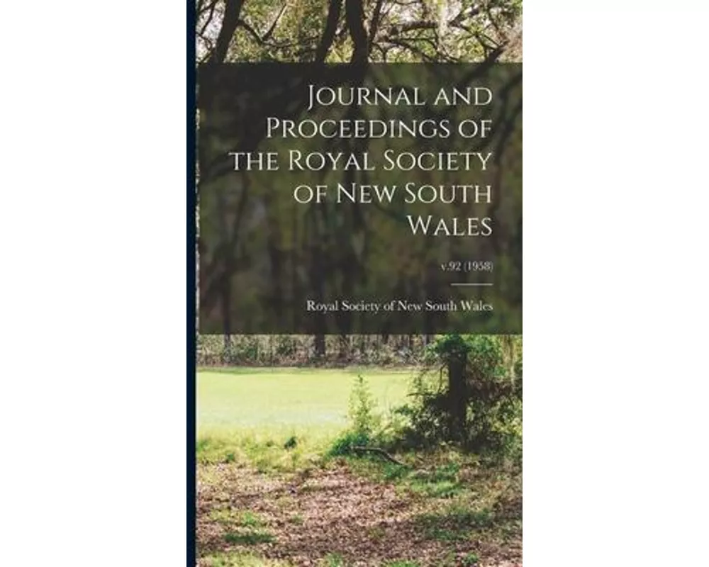 Journal and Proceedings of the Royal Society of New South Wales; v.92 (1958)