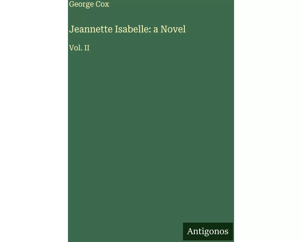 Jeannette Isabelle: a Novel