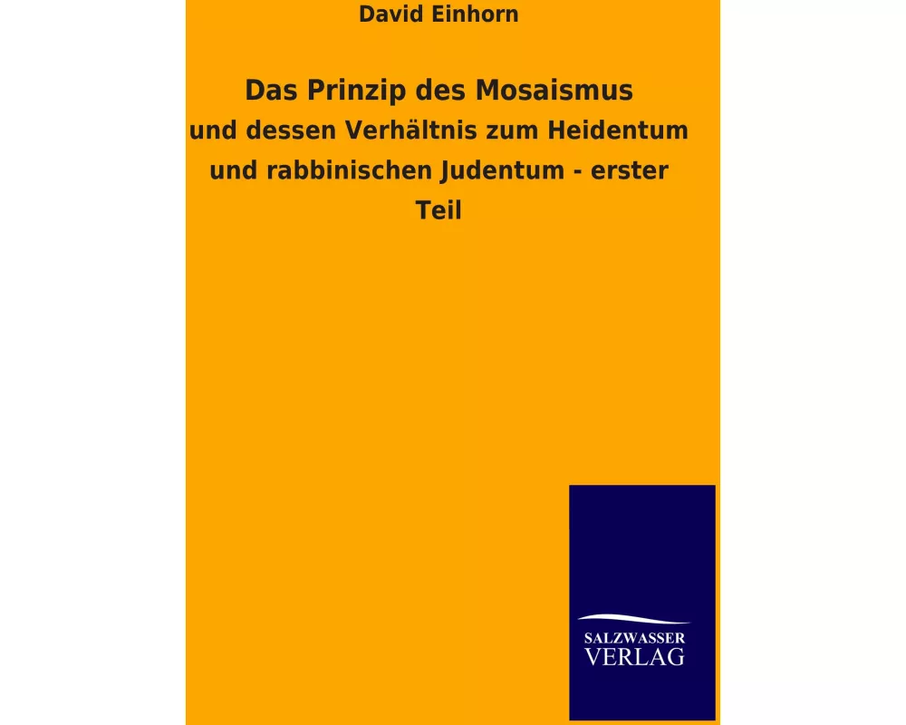 Das Prinzip des Mosaismus