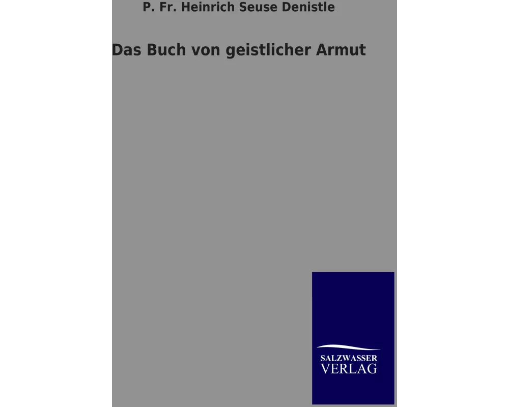 Das Buch von geistlicher Armut
